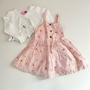 NEW! Cat & Jack Toddler Girls Spring Dress & Sweater Set